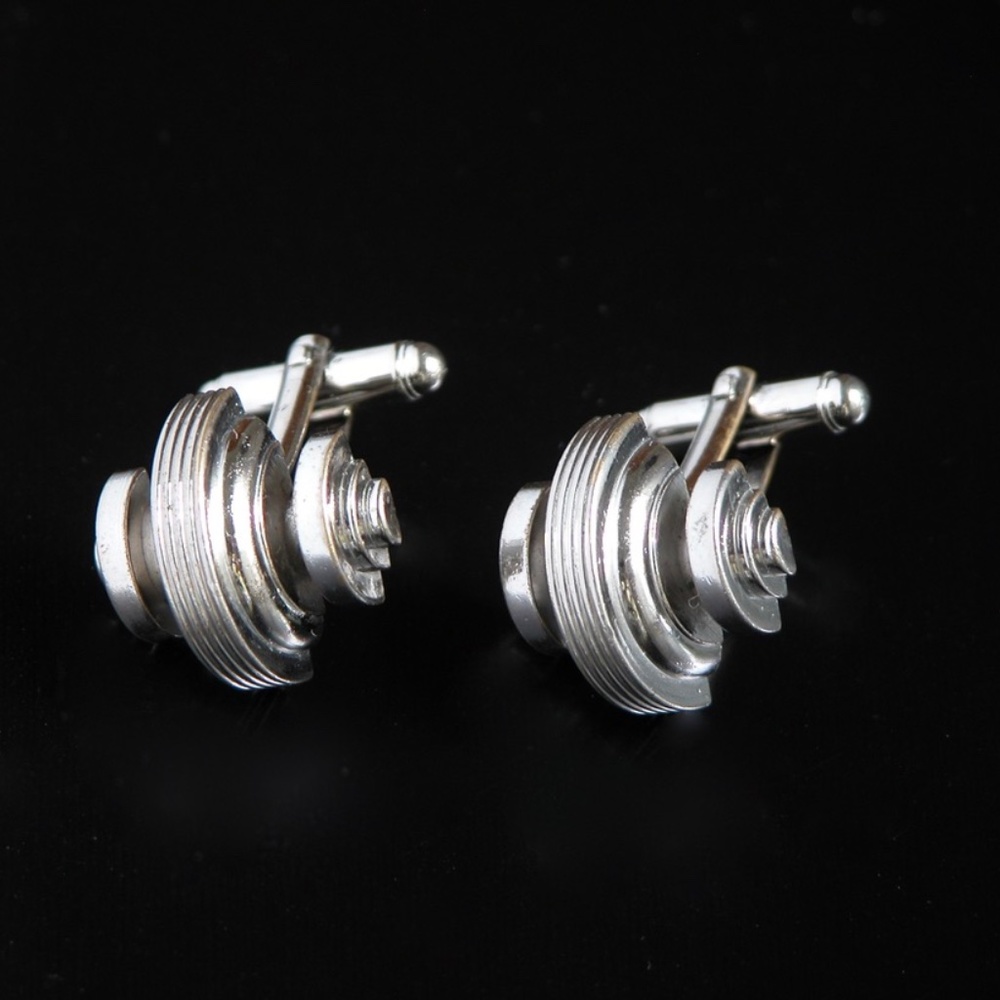 Vtg FlexFit Turbine Rim Wheel Cufflinks